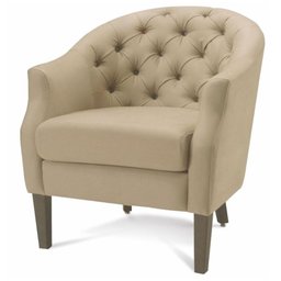 Poltrona MH-3685 Herval Madeira Eucalipto Estofado em Linho Havana Bege C1 - 1