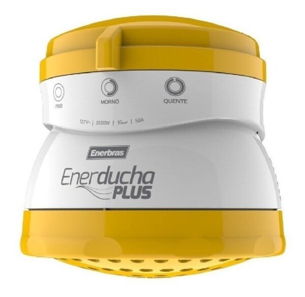 Ducha Plus 4400W 3 Temp 220V Amarelo - Enerbras - 1