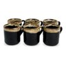 Jogo 6 Xícara Café 60ml Porcelana Caneca Cafezinho Borda - 1