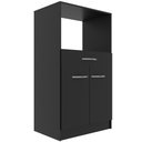 Ver imagem 1 de Torre Balcão Forno e Micro 2 Portas e 1 Gaveta VBF Móveis Preto