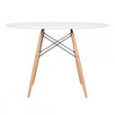 Ver imagem 3 de Conjunto de Mesa Redonda Eames 120cm Branco + 6 Cadeiras Eiffel Dsw Branco