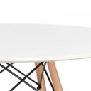 Ver imagem 4 de Conjunto de Mesa Redonda Eames 120cm Branco + 6 Cadeiras Eiffel Dsw Branco