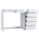 Ver imagem 5 de Penteadeira Escrivaninha 7 Gavetas 120 Cm Pe90 Branco Dtall