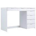 Ver imagem 2 de Penteadeira Escrivaninha 7 Gavetas 120 Cm Pe90 Branco Dtall