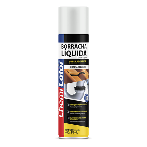 Borracha Liquida Impermeabilizante Spray Chemicolor Branco 400ml