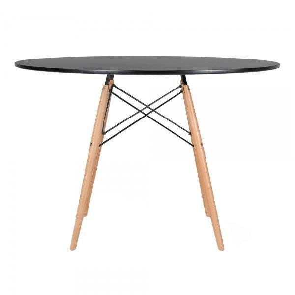 Conjunto de Mesa Redonda Eames 120cm Preto + 6 Cadeiras Eiffel Dsw Preto - 3