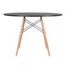 Conjunto de Mesa Redonda Eames 120cm Preto + 6 Cadeiras Eiffel Dsw Preto - 3