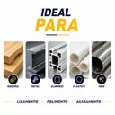Ver imagem 6 de Kit 5 Suportes Disco Lixa Velcro 125mm + Eixo para Furadeira