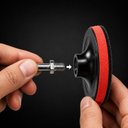 Ver mais imagens de Kit 5 Suportes Disco Lixa Velcro 125mm + Eixo para Furadeira