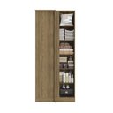 Ver imagem 4 de Guarda Roupa Closet Modulado Componível de Canto Reto Modulado Adapt N530 Kappesberg- Nogueira