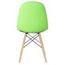 Conjunto de Mesa de Vidro Eames 70cm + 2 Cadeiras Estofadas Eiffel Botonê Verde - 7