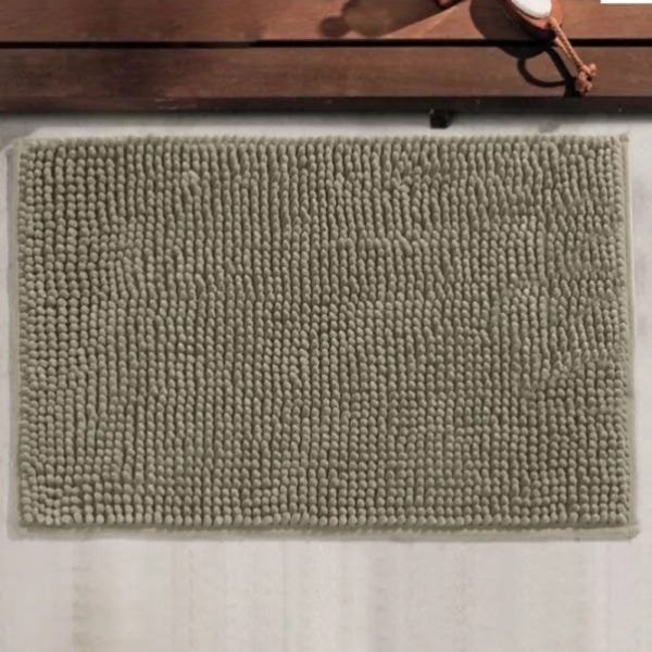 Tapete Chinelle Grecco 40x60 Microfibra - Marrom - 1