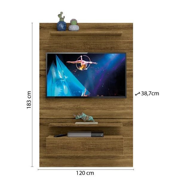 Home Suspenso Exclusive 120cm para TV até 49 Polegadas Natural/Off White - Zanzini - 3