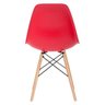 Conjunto de Mesa de Vidro Eames 100cm + 5 Cadeiras Eiffel Dsw Vermelho - 7