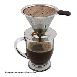 Filtro de Café Aço Inox Reutilizável 7x12 Cm tamanho 101 - 5