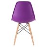 Conjunto de Mesa de Vidro Eames 70cm + 4 Cadeiras Eiffel Dsw Roxo - 8