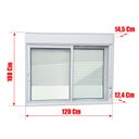 Ver imagem 4 de Janela Alumínio Elite 2F.Moveis c/Persiana Integ.100 x 120 V.Liso Branco Brimak