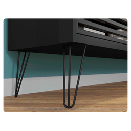 Rack Bancada para Tv até 72 Polegadas Frizz Preto Caemmun - 5