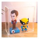 Ver imagem 3 de Caixa Expositora Acrílico De Mesa Ou Parede 20x20x10 E Tampa Centauri Acrílicos CXE-20X20X10