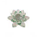 Ver imagem 1 de Enfeite Decoração de Cristal Vidro Flor de Lotus para Sala Quarto Cristaleira Pequeno 8cm Cor: