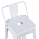 Ver imagem 4 de KIT - 6 x banquetas altas Iron Tolix com encosto - Industrial - Vintage - Branco