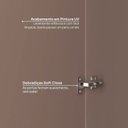 Ver mais imagens de Guarda Roupa Planejado de Canto Obliquo com 5 Portas Orion CabeCasa MadeiraOriginals Marrom