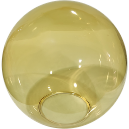 Globo Bolinha Vidro de Primeira Âmbar Liso sem Colar 05x12 - 1