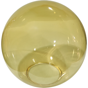 Globo Bolinha Vidro de Primeira Âmbar Liso sem Colar 05x12