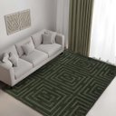 Ver imagem 1 de Tapete Sala Quarto Baixo Alto Relevo Realce:eden Verde/2,00x3,00m