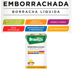 Tinta Emborrachada Brasilux 18l:branco Neve - 2