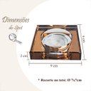 Ver imagem 7 de 5 Spot Embutir Cristal Quadrado Cobre Dicroica Gu10 Ac594