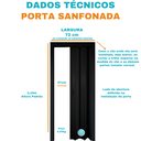Ver imagem 4 de Porta Sanfonada Pvc 0,72x2,10 Multilit Preta