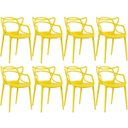 Ver imagem 1 de Kit 8 Cadeiras Masters Allegra - Amarelo