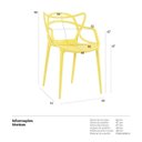 Ver imagem 7 de Kit 8 Cadeiras Masters Allegra - Amarelo