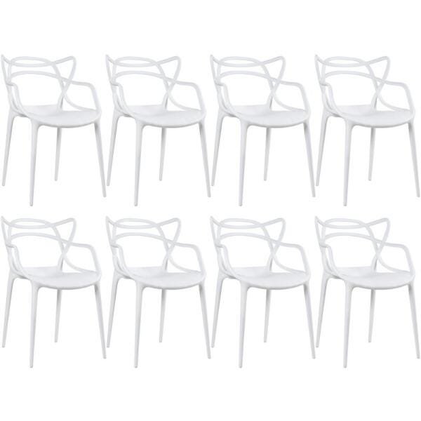 Kit 8 Cadeiras Masters Allegra - Branco - 1