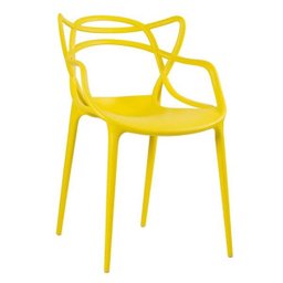 Kit 8 Cadeiras e 3 Banquetas Altas Masters Allegra - Amarelo - 6