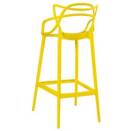 Kit 8 Cadeiras e 3 Banquetas Altas Masters Allegra - Amarelo - 4