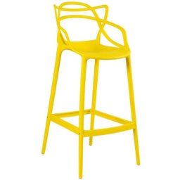 Kit 8 Cadeiras e 3 Banquetas Altas Masters Allegra - Amarelo - 2