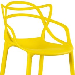 Kit 8 Cadeiras e 3 Banquetas Altas Masters Allegra - Amarelo - 5