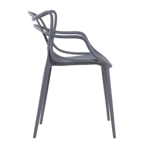Kit 8 Cadeiras Masters Allegra - Cinza Escuro - 4