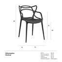 Ver imagem 4 de Kit 4 Cadeiras Masters Allegra - Preto