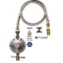 Ver imagem 2 de regulador gas mangueira 2 metros e rosca 1/2 fogão cooktop