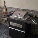 Ver imagem 5 de Churrasqueira a Gás de Embutir Titan Grill Diamond Little 1 Queimador Glp 4 kg Capacidade Bivolt
