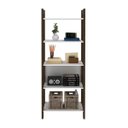 Ver imagem 5 de Guarda-Roupa Modulado Closet 5 Prateleiras Az1005 Branco Nogal Tecno Mobili