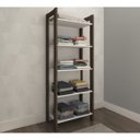 Ver imagem 2 de Guarda-Roupa Modulado Closet 5 Prateleiras Az1005 Branco Nogal Tecno Mobili