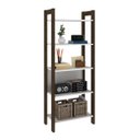 Ver imagem 1 de Guarda-Roupa Modulado Closet 5 Prateleiras Az1005 Branco Nogal Tecno Mobili