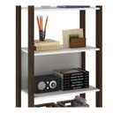 Ver imagem 4 de Guarda-Roupa Modulado Closet 5 Prateleiras Az1005 Branco Nogal Tecno Mobili