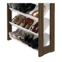 Ver imagem 7 de Sapateira Multiuso Modulada Closet 8 Prateleiras AZ1006 Branco Nogal Tecno Mobili