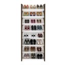Ver imagem 6 de Sapateira Multiuso Modulada Closet 8 Prateleiras AZ1006 Branco Nogal Tecno Mobili