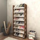 Ver mais imagens de Sapateira Multiuso Modulada Closet 8 Prateleiras AZ1006 Branco Nogal Tecno Mobili